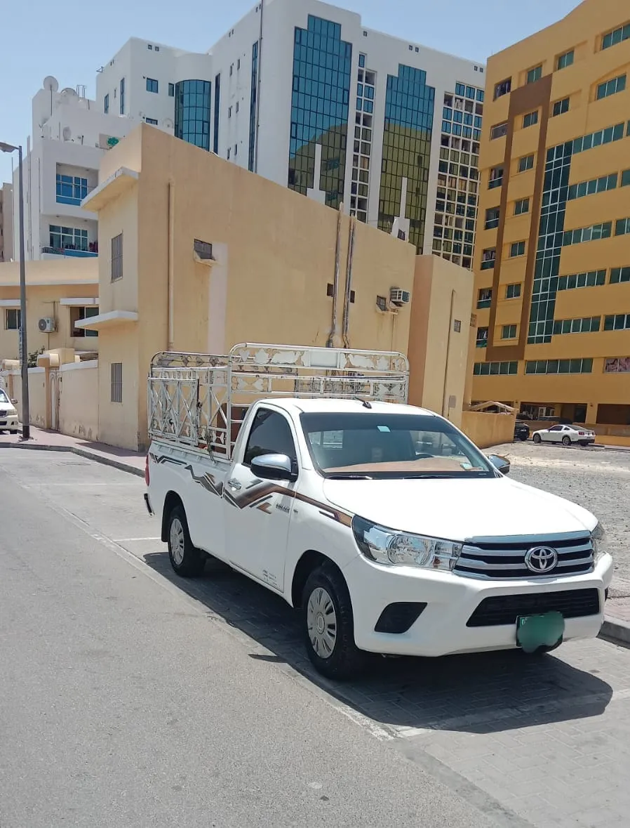 1 ton Toyota Hilux pickup truck for warehouse transport in Dubai